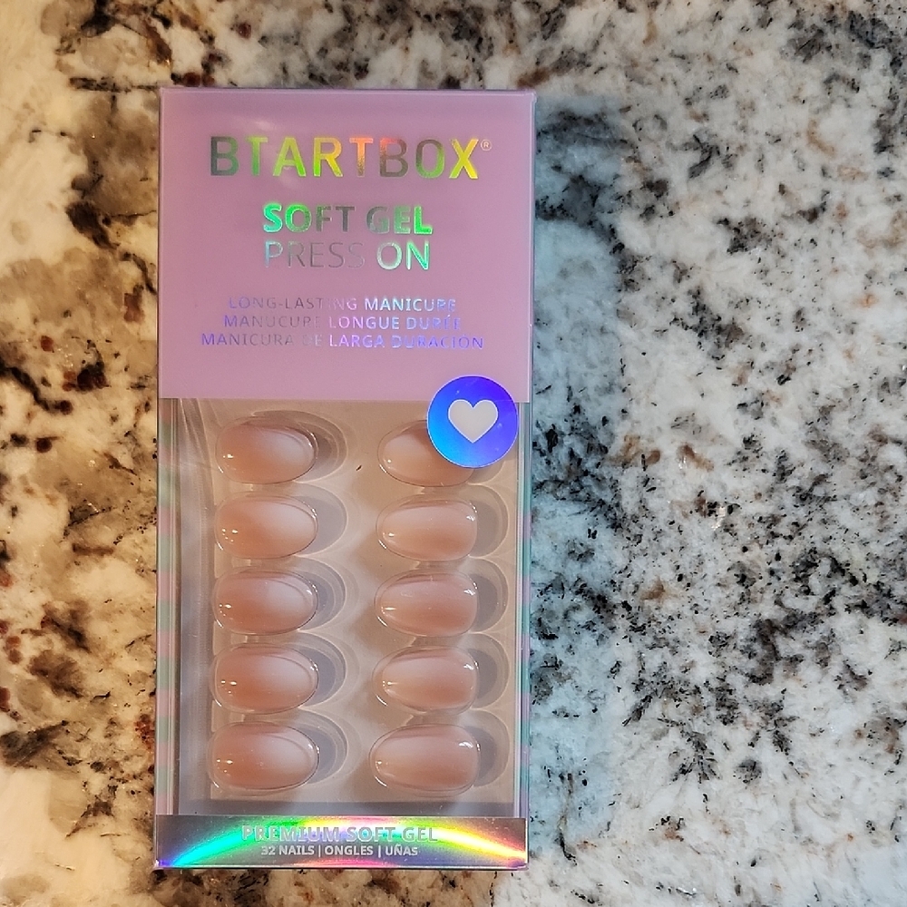 BTARTBOX Soft Gel Press-On Nails in Nude Pink